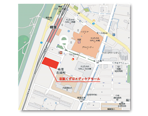 京阪くずはメディケアモール地図 京阪くずはメディケアモール地図